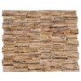 Paneles de revestimiento de pared 3D 10 uds madera teca 1,01 m² de vidaXL, Recubrimiento de paredes - Ref: Foro24-326177, Pre...