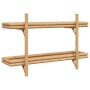 Estante de pared con estante Marrón 100 x 26 x 60 cm Bambú en Estanterías | Comprar online en Foru.es
