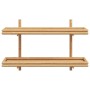 Estante de pared con estante Marrón 100 x 26 x 60 cm Bambú en Estanterías | Comprar online en Foru.es