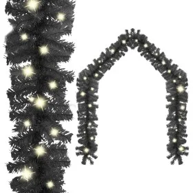 Guirnalda de Navidad con luces LED negro 10 m de vidaXL, Luces de Navidad - Ref: Foro24-329190, Precio: 37,79 €, Descuento: %