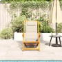 Silla de playa plegable con reposabrazos crema en Sillas de jardín | Comprar online en Foru.es