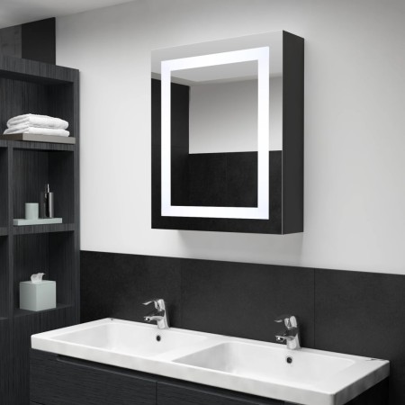 Mueble de baño con espejo LED 50x13x70 cm de vidaXL, Tocadores de baño - Ref: Foro24-325543, Precio: 134,44 €, Descuento: %