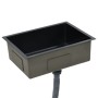 Fregadero de cocina hecho a mano acero inoxidable negro de vidaXL, Fregaderos - Ref: Foro24-145084, Precio: 155,28 €, Descuen...