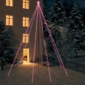 Luces árbol Navidad interior/exterior 1300 LED colores 8 m de vidaXL, Arboles de navidad - Ref: Foro24-328767, Precio: 114,79...