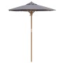 Sombrilla de jardín Gris oscuro Ø 270 x 260 cm Bambú en Sombrillas | Comprar online en Foru.es