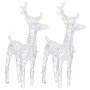 Renos de Navidad 2 unidades 80 LED blanco frío acrílico de vidaXL, Luces de Navidad - Ref: Foro24-342679, Precio: 66,93 €, De...