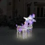 Renos de Navidad 2 unidades 80 LED acrílico multicolor de vidaXL, Luces de Navidad - Ref: Foro24-342681, Precio: 64,41 €, Des...