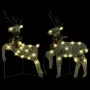 Renos de Navidad 2 unidades 40 LED dorado de vidaXL, Luces de Navidad - Ref: Foro24-342683, Precio: 50,25 €, Descuento: %