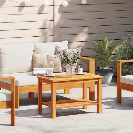 Mesa lateral Marrón 70 x 40 x 45 cm Madera de Acacia Sólida en Mesas de centro | Comprar online en Foru.es