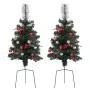 Árboles de Navidad artificiales de camino LED 2 uds PVC 76 cm de vidaXL, Arboles de navidad - Ref: Foro24-332835, Precio: 46,...