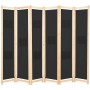 Biombo divisor de 6 paneles de tela negro 240x170x4 cm de vidaXL, Divisores de ambientes - Ref: Foro24-248186, Precio: 82,70 ...