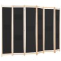 Biombo divisor de 6 paneles de tela negro 240x170x4 cm de vidaXL, Divisores de ambientes - Ref: Foro24-248186, Precio: 82,70 ...