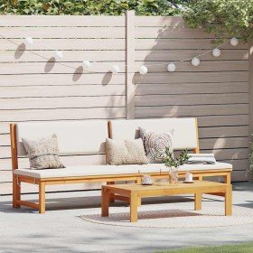 Tumbona Marrón 200 x 57 x 75cm Madera maciza de Acacia en Tumbonas | Comprar online en Foru.es