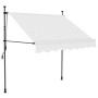 Toldo manual retráctil con LED crema 150 cm de vidaXL, Toldos - Ref: Foro24-145870, Precio: 66,50 €, Descuento: %