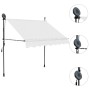 Toldo manual retráctil con LED crema 150 cm de vidaXL, Toldos - Ref: Foro24-145870, Precio: 66,50 €, Descuento: %