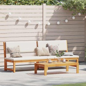 Tumbona Marrón 200 x 57 x 75cm Madera maciza de Acacia en Tumbonas | Comprar online en Foru.es