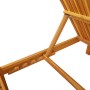 Tumbona Marrón 55 x 200 x 94cm Madera maciza de Acacia en Tumbonas | Comprar online en Foru.es