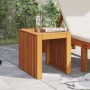 Mesa lateral Marrón 43 x 36 x 40 cm Madera de teca maciza en Mesas de jardín | Comprar online en Foru.es