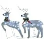 Renos de Navidad 2 unidades 40 LED blanco de vidaXL, Luces de Navidad - Ref: Foro24-342685, Precio: 40,81 €, Descuento: %