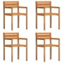 Sillas de jardín 4 unidades 50x53x80 cm Madera maciza Acacia en Sillas de jardín | Comprar online en Foru.es