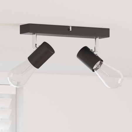 Foco de techo con focos Negro 26 x 6,5 x 11,5 cm Metal en Accesorios para iluminación | Comprar online en Foru.es