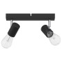 Foco de techo con focos Negro 26 x 6,5 x 11,5 cm Metal en Accesorios para iluminación | Comprar online en Foru.es