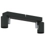 Foco de techo con focos Negro 26 x 6,5 x 11,5 cm Metal en Accesorios para iluminación | Comprar online en Foru.es