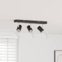 Foco de techo con focos Negro 38 x 6,5 x 11,5 cm Metal en Accesorios para iluminación | Comprar online en Foru.es