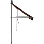 Toldo manual retráctil con LED naranja y marrón 400 cm de vidaXL, Toldos - Ref: Foro24-145882, Precio: 128,73 €, Descuento: %