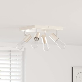 Foco de techo con focos Níquel 26,5 x 26 x 11,5 cm Metal en Accesorios para iluminación | Comprar online en Foru.es