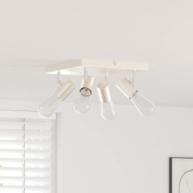 Foco de techo con focos Níquel 26,5 x 26 x 11,5 cm Metal en Accesorios para iluminación | Comprar online en Foru.es