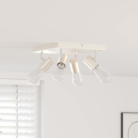 Foco de techo con focos Níquel 26,5 x 26 x 11,5 cm Metal en Accesorios para iluminación | Comprar online en Foru.es