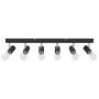 Foco de techo con focos Negro 73 x 6,5 x 11,5 cm Metal en Accesorios para iluminación | Comprar online en Foru.es