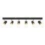 Foco de techo con focos Negro 73 x 6,5 x 11,5 cm Metal en Accesorios para iluminación | Comprar online en Foru.es