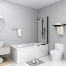 Mampara de ducha ESG negro 68x130 cm de vidaXL, Puertas de ducha - Ref: Foro24-147192, Precio: 144,34 €, Descuento: %