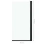 Mampara de ducha ESG negro 68x130 cm de vidaXL, Puertas de ducha - Ref: Foro24-147192, Precio: 144,34 €, Descuento: %