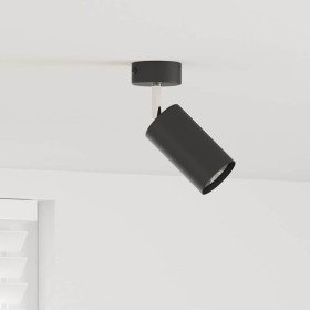 Foco de techo con focos Negro 6 x 6 x 16 cm Metal en Accesorios para iluminación | Comprar online en Foru.es