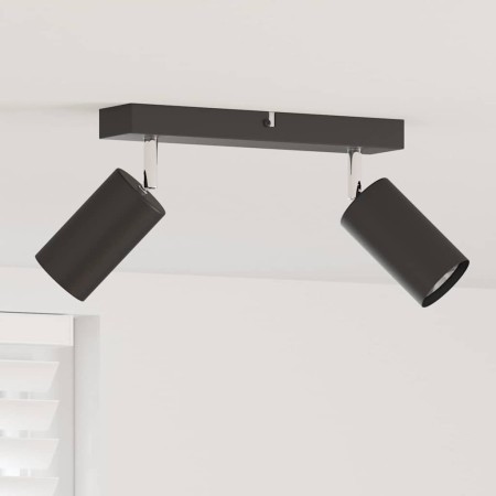 Foco de techo con focos Negro 26 x 5,5 x 16,5 cm Metal en Accesorios para iluminación | Comprar online en Foru.es