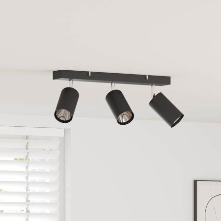 Foco de techo con focos Negro 38 x 5,5 x 16,5 cm Metal en Accesorios para iluminación | Comprar online en Foru.es