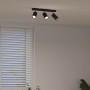 Foco de techo con focos Negro 38 x 5,5 x 16,5 cm Metal en Accesorios para iluminación | Comprar online en Foru.es