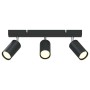 Foco de techo con focos Negro 38 x 5,5 x 16,5 cm Metal en Accesorios para iluminación | Comprar online en Foru.es