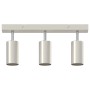 Foco de techo con focos Níquel 38 x 5,5 x 16,5 cm Metal en Accesorios para iluminación | Comprar online en Foru.es