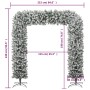 Arco de navidad con aspecto nevado 240 cm de vidaXL, Arboles de navidad - Ref: Foro24-345091, Precio: 217,12 €, Descuento: %