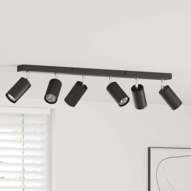 Foco de techo con focos Negro 73 x 5,5 x 16,5 cm Metal en Accesorios para iluminación | Comprar online en Foru.es