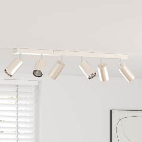 Foco de techo con focos Níquel 73 x 5,5 x 16,5 cm Metal en Accesorios para iluminación | Comprar online en Foru.es