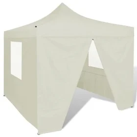 Cenador plegable con 4 paredes colore crema 3x3 m de vidaXL, Carpas y cenadores - Ref: Foro24-41464, Precio: 137,86 €, Descue...