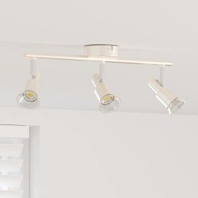 Foco de techo con focos Níquel 39 x 10,5 x 10,5 cm Acero en Accesorios para iluminación | Comprar online en Foru.es