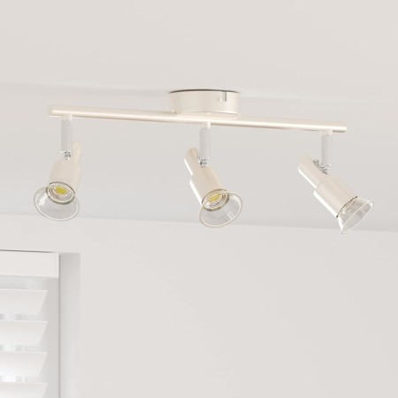 Foco de techo con focos Níquel 39 x 10,5 x 10,5 cm Acero en Accesorios para iluminación | Comprar online en Foru.es