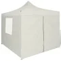 Cenador plegable con 4 paredes colore crema 3x3 m de vidaXL, Carpas y cenadores - Ref: Foro24-41464, Precio: 137,86 €, Descue...