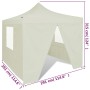 Cenador plegable con 4 paredes colore crema 3x3 m de vidaXL, Carpas y cenadores - Ref: Foro24-41464, Precio: 139,60 €, Descue...